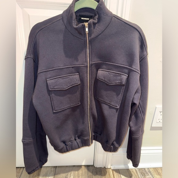 Monrow Zip Up EUC Medium - Picture 1 of 6
